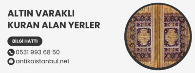 Altın Varaklı Kuran Alan Yerler 2 Altın Varaklı Kuran Alan Yerler